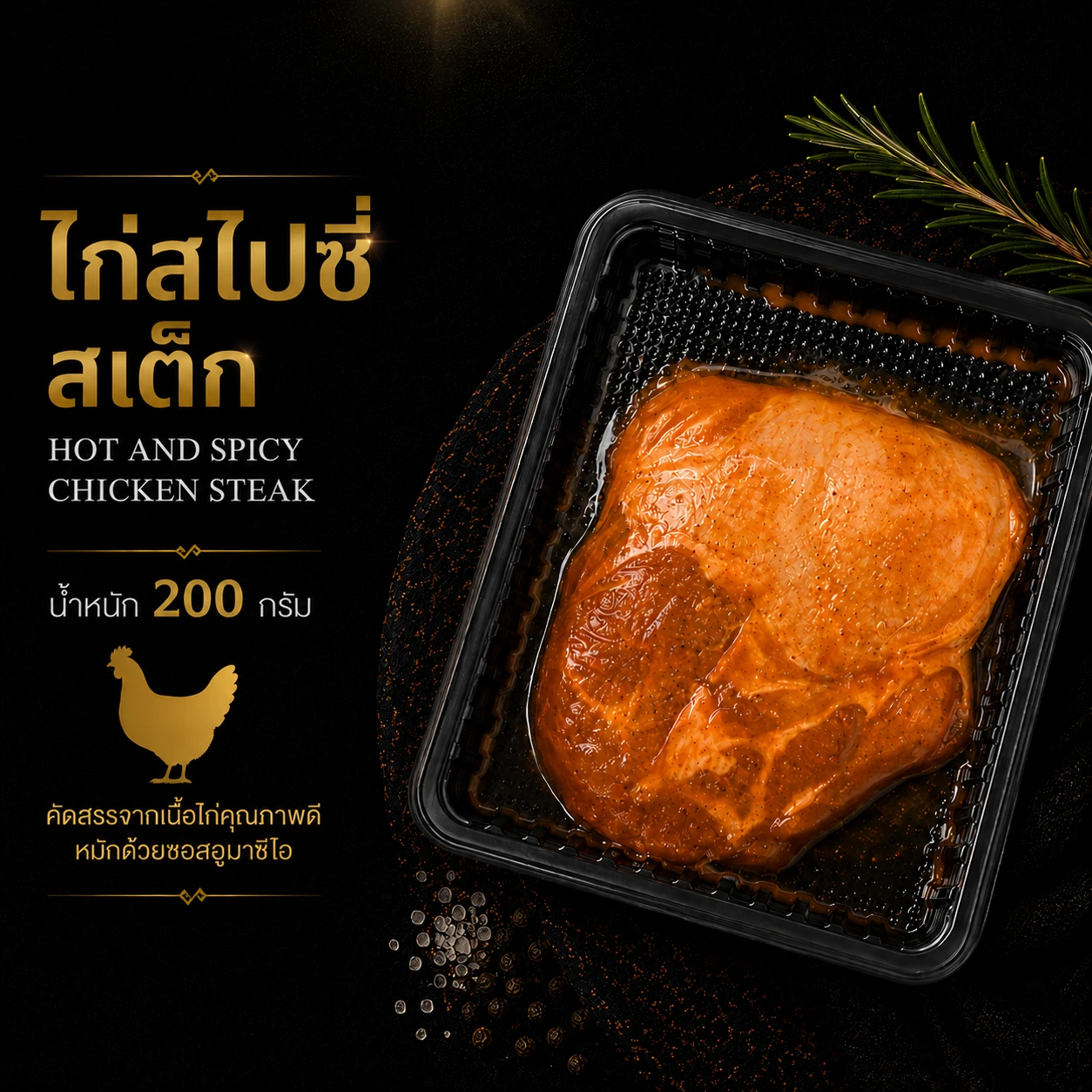ไก่สไปซี่ สเต็ก